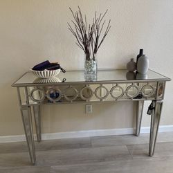 Z Gallerie Mirrored Console 