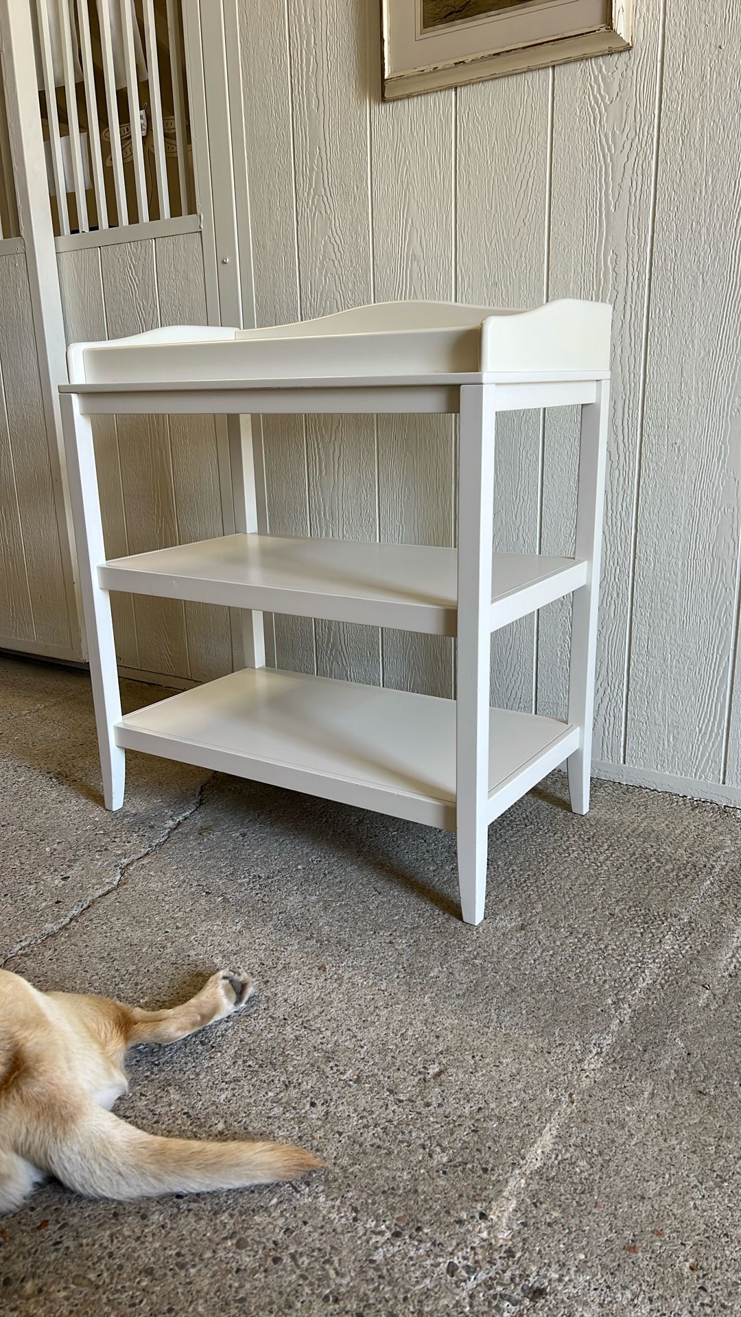 Pottery Barn White Solid Wood Changing Table