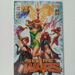 Secret Wars Stan Lee Signed Collection Series 🌟 Mint/Unread 🌟 Security Seal with COA 🌟 JS CAMPBELL ART COVER JEAN GREY VARIANT🔑HOT COVER!🔥
