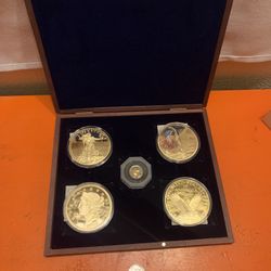 24K GOLD PLATED COINS PROOF COLLECTION