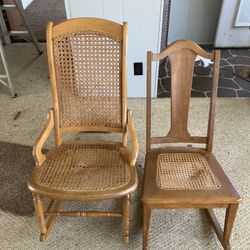 Two Rocking Chairs.
