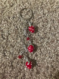 Strawberry keychain