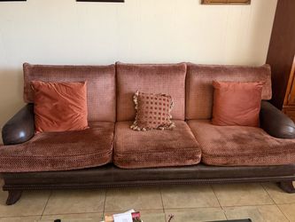 For sale, couch and cabinet