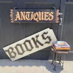 Vintage BOOKS Sign