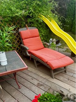 adjustable outdoor patio chaise lounge chair