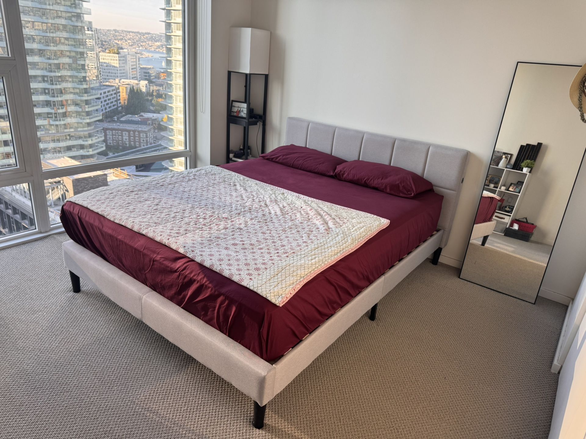 Bed Frame + Mattress (Queen Sized)