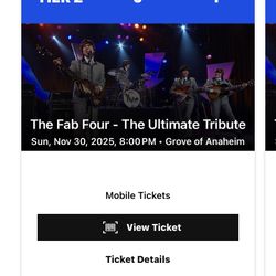 Fab Four Tribute Concert 