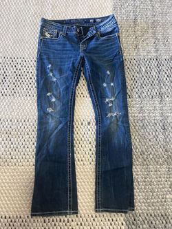 Miss Me Distressed Bootcut Jeans Size 27
