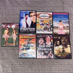 7 Pack DVDs Spanish Español