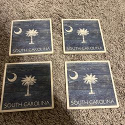 South Carolina Ceramic Coasters 