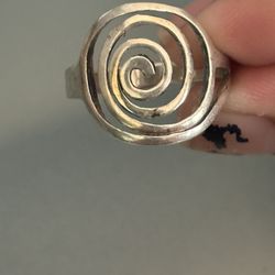 Swirl Ring Sterling Silver 