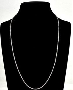 10k White Gold Rope Chain