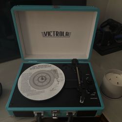 Récord and vinyl player