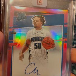 Cole Anthony Optic Pink Rookie Auto /25