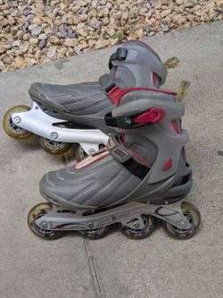 Rollerblade Inline Skates Gray Red ABEC 7