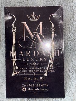Mardash Luxury 925 Silver Drop Earrings