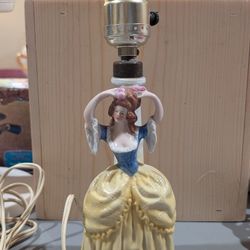 Vintage Porcelain Victorian Lady Lamp