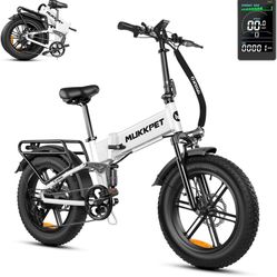 New at box never open Mukkpet Tank 1500W（Peak Electric Bike for Adults, 400Lbs Capacity, 25MPH Ebike, 48V 15AH Removable Battery