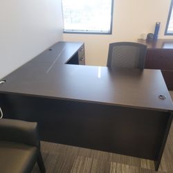 Office L-shaped Cherrywood Desk