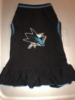 San Jose Sharks dog clothes size med