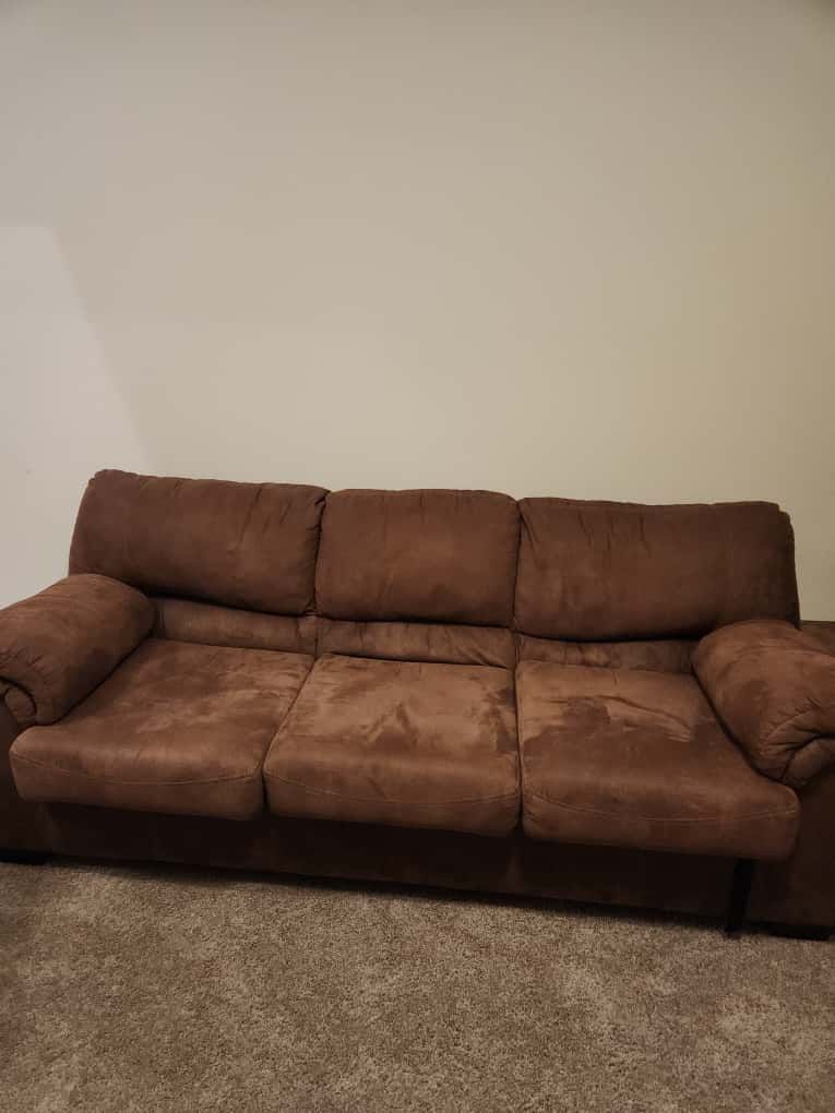 Faux Leather Couch from Ashley Furniture