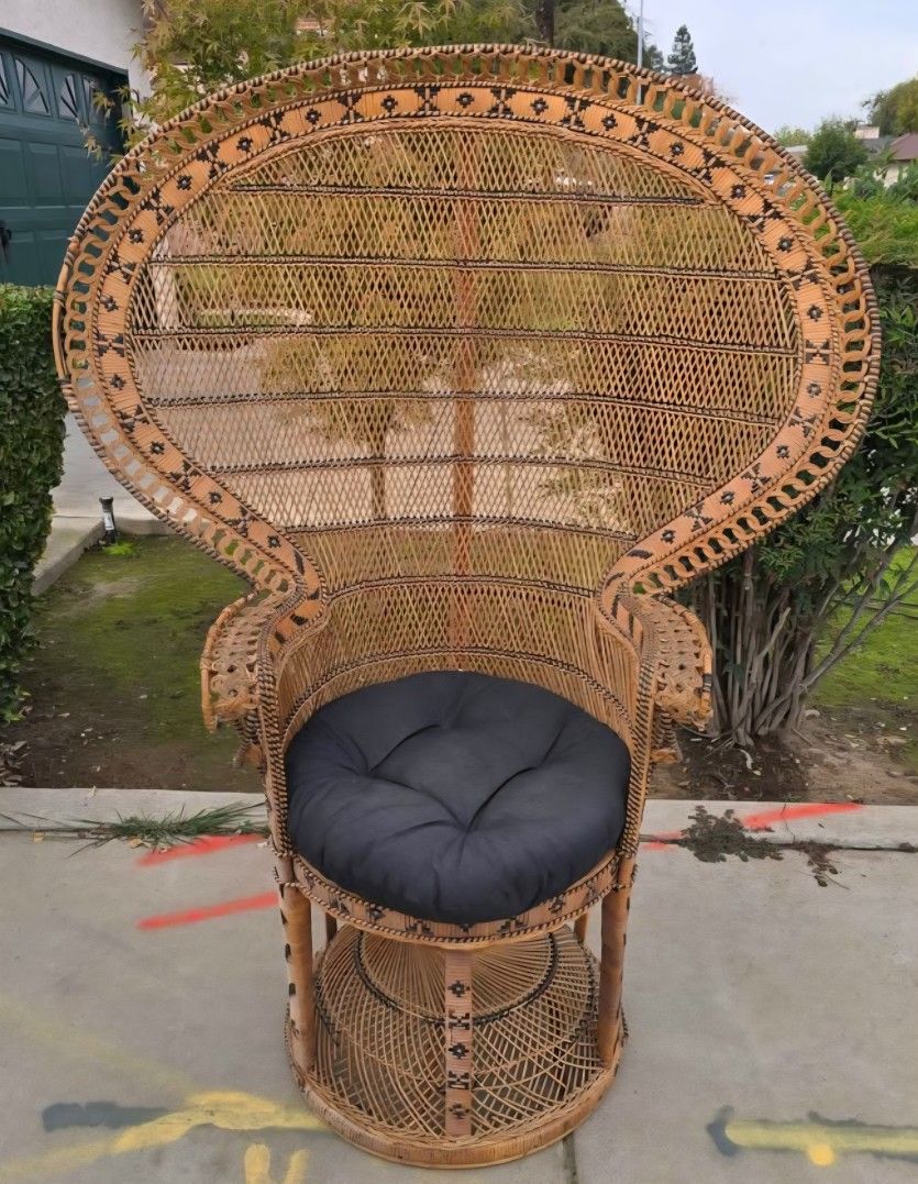 Vintage 1970's Peacock Chair