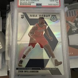 Zion Williamson NBA Debut PSA 10 Silver