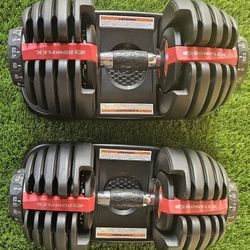 BOWFLEX DUMBELLS ADJUSTABLE 