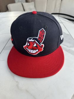 MLB Cleveland Indians Chief Wahoo 1990’s vintage OG snap back old hat New Era 9Fifty