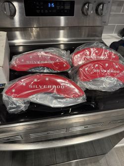 Red Caliper Covers For 1999 To 2007 Silverado Sierra Tahoe