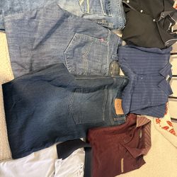 Ropa de hombre size large-xl y jeans size 38x32