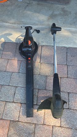 Black & Decker Electric Leaf Blower and String Trimmer Set