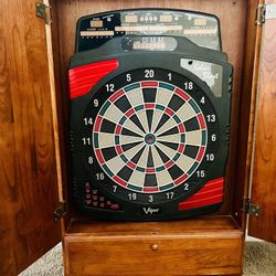 Viper Electronic Dart Board With Cabinet