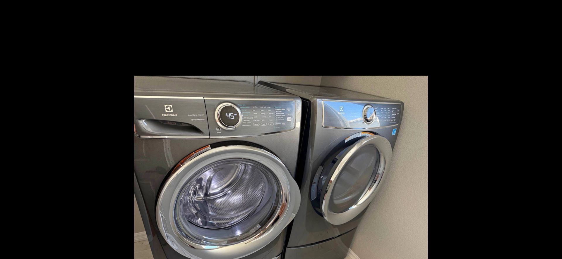 Electronux Washer And Gas Dryer Stainless
