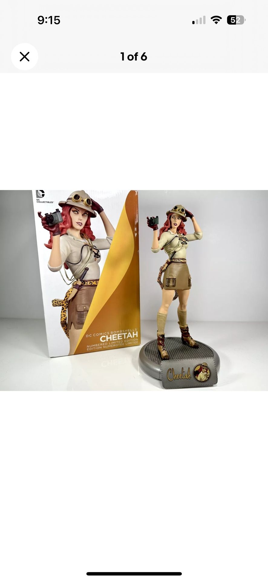 DC Collectibles Bombshells Cheetah Statue Wonder Woman Villain DC Comics