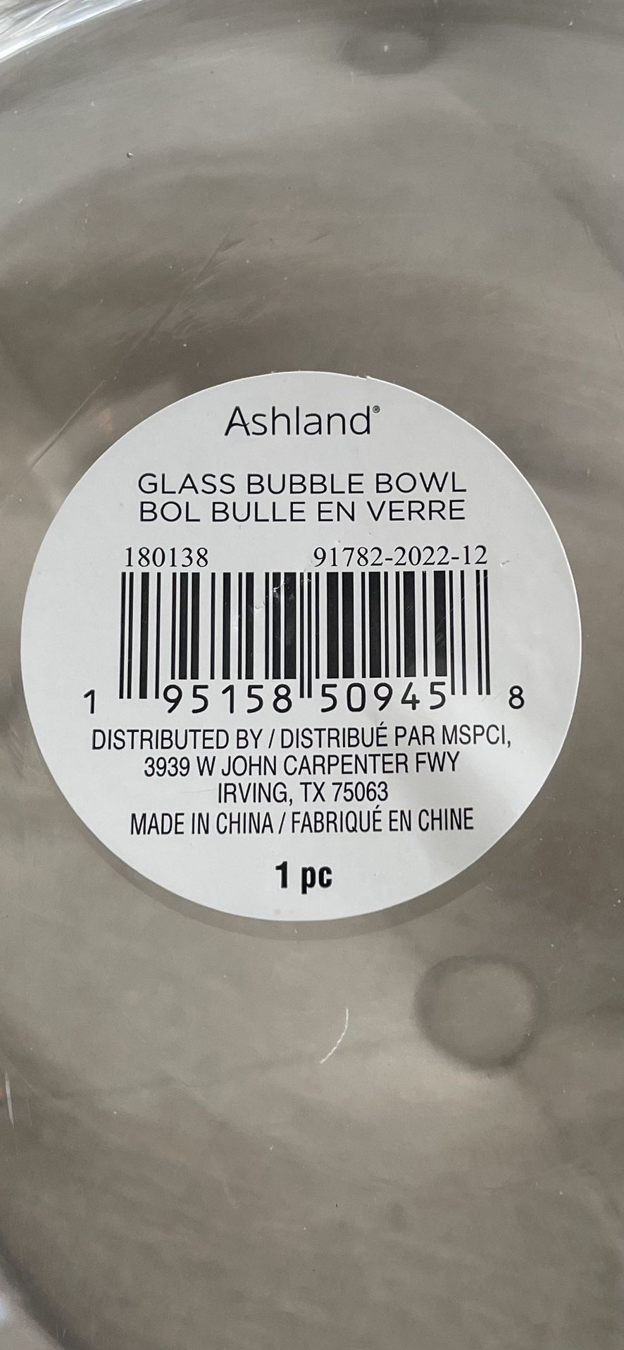 Glass Bubble Bowl