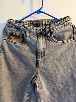 Empyre Relax Loose Skate Baggy Gray Acid Jeans