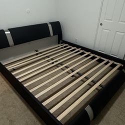 King Size Bed frame + Matress