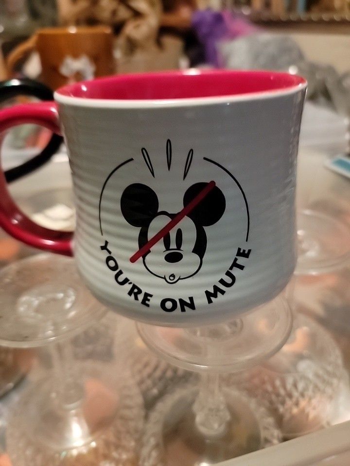 Disney Micky mouse "You're on mute" coffee mug $6