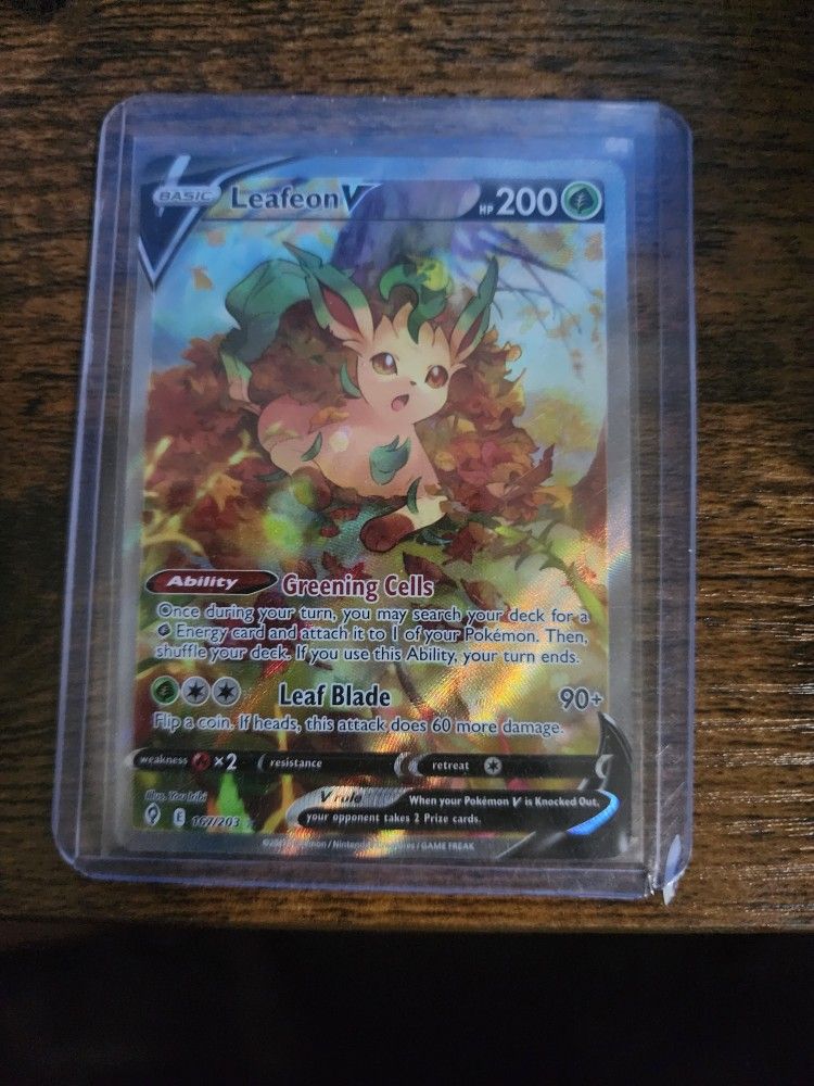 Pokemon Card Leafeon V 167/203
