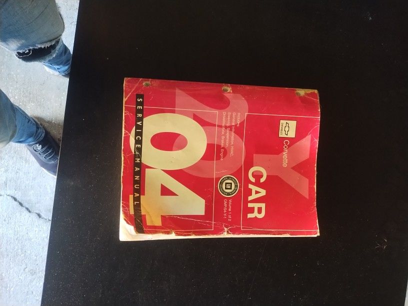 2004 Corvette Service Manuals Volume 1 And 2