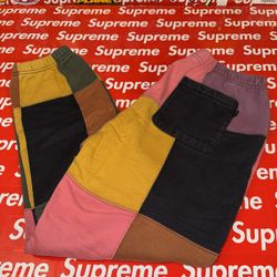 Supreme F/W 17 Patchwork Sweatpants -Medium 