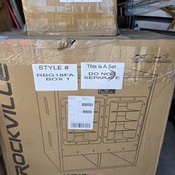 Rockville RBG18FA 18 "3000 W Active Powered Pro Subwoofer Bocina Plegada PA/DJ Sub