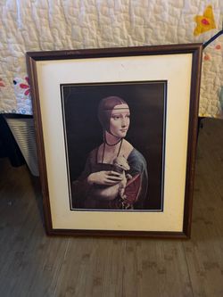 Lady with an Ermine Framed Art Print