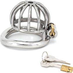 MEN’S STAINLESS STEEL CHASTITY DEVICE