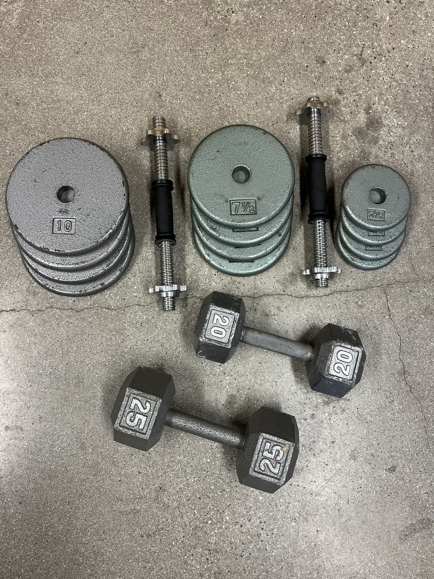 Weights (125lbs Total)