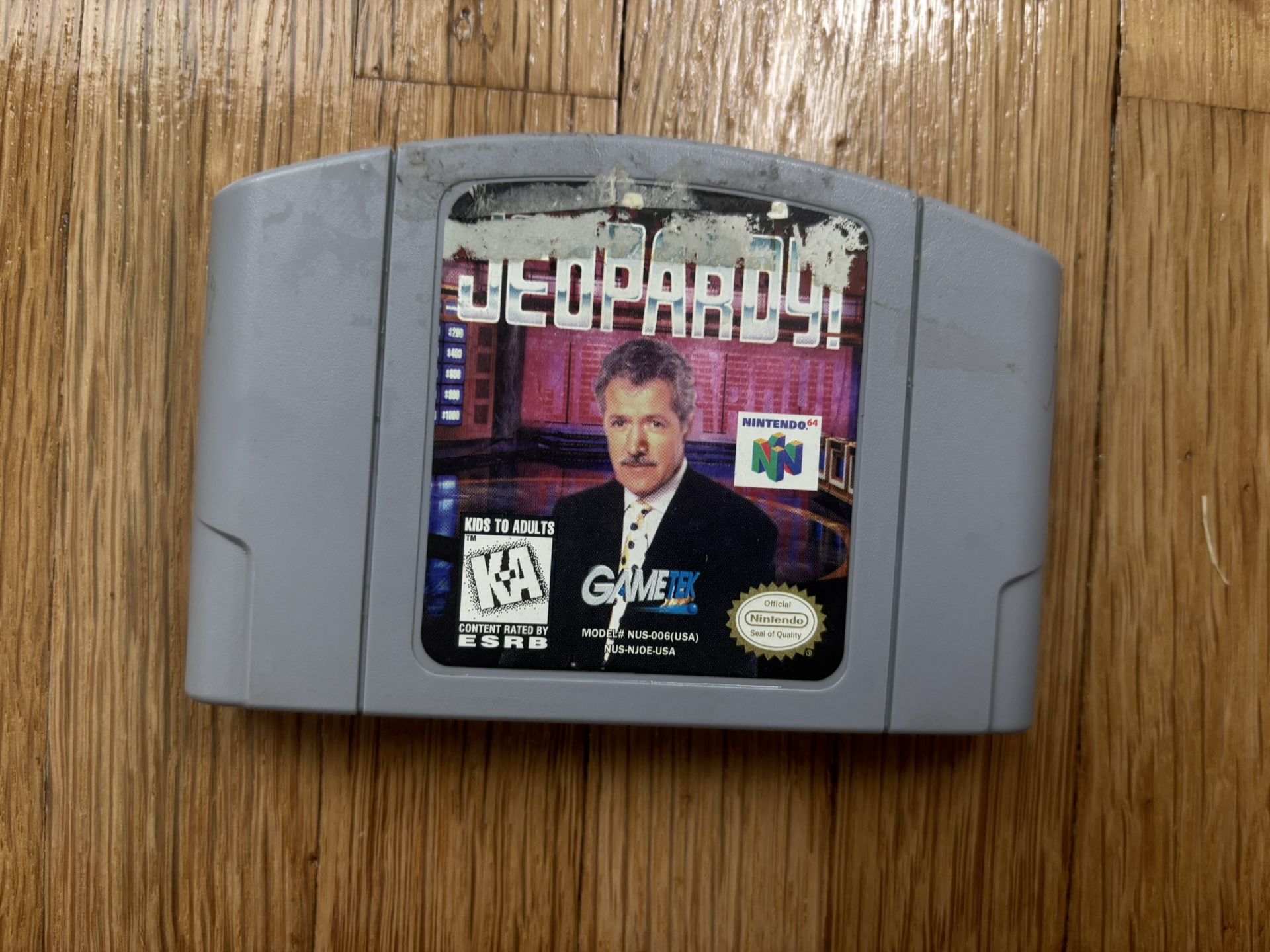 Jeopardy! Nintendo 64 (N64) Game Cartridge – Tested