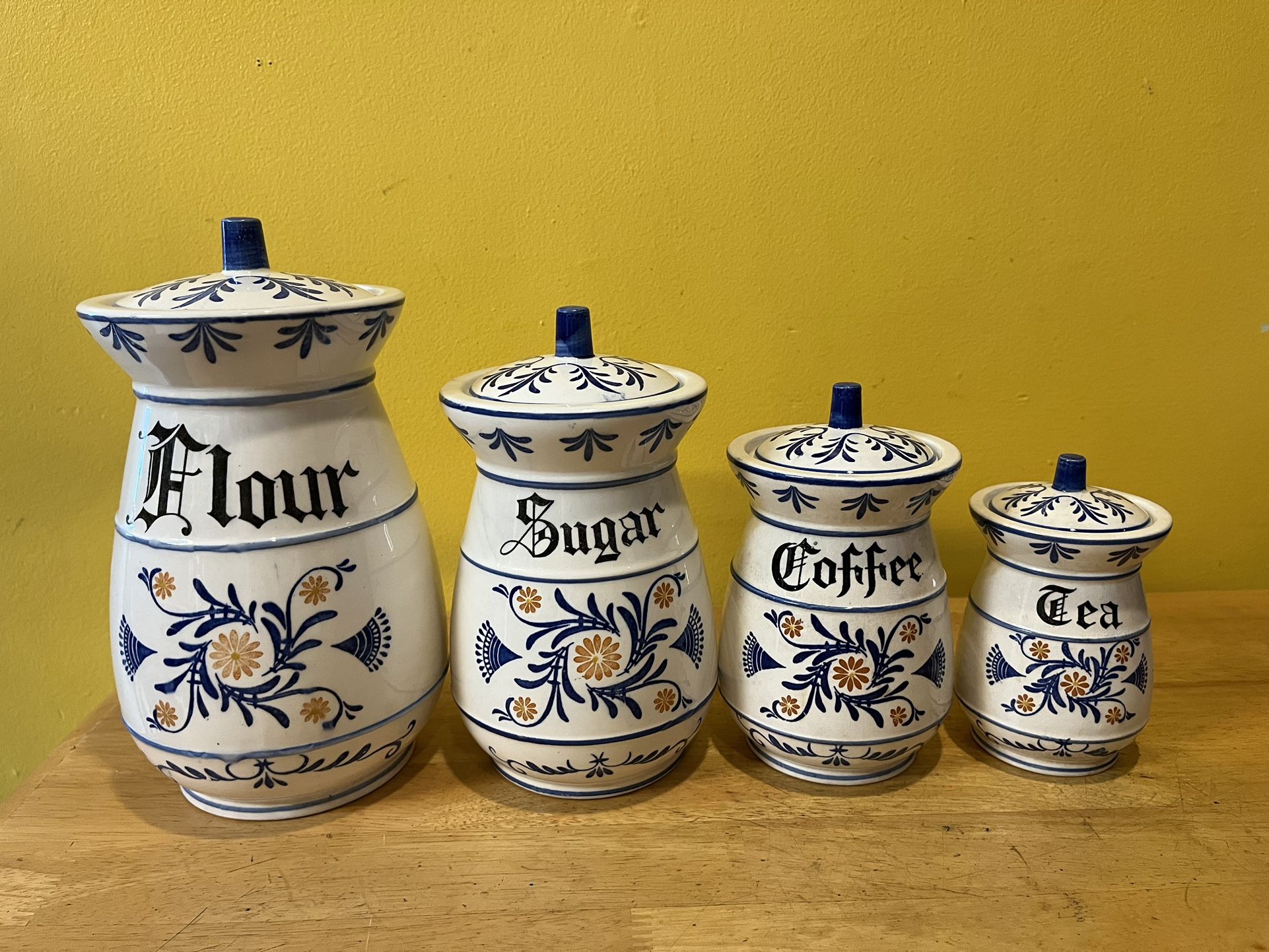 1950s Japanese Ceramic Canisters 