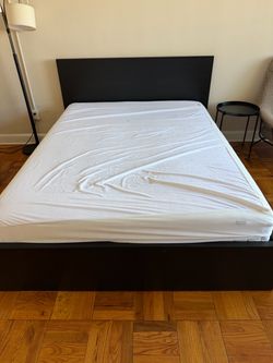 Queen mattress and bed