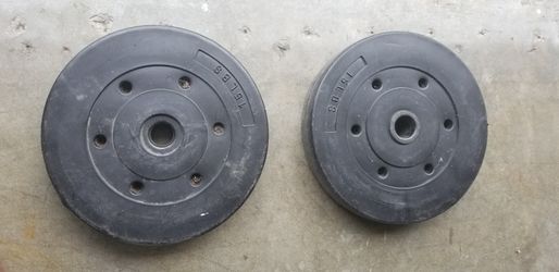 Set of 15lbs for olympic bar